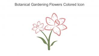 Botanical Gardening Flowers Colored Icon In Powerpoint Pptx Png And Editable Eps Format