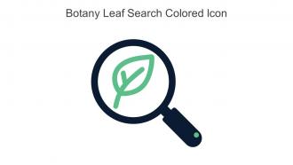 Botany Leaf Search Colored Icon In Powerpoint Pptx Png And Editable Eps Format