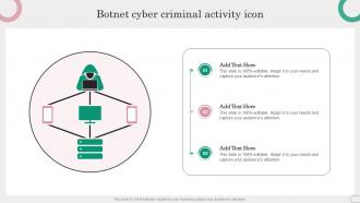 Botnet Cyber Criminal Activity Icon