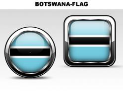 Botswana country powerpoint flags