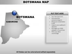 Botswana country powerpoint maps