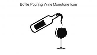 Bottle Pouring Wine Monotone Icon In Powerpoint Pptx Png And Editable Eps Format