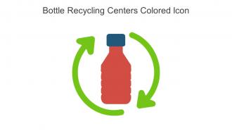 Bottle Recycling Centers Colored Icon In Powerpoint Pptx Png And Editable Eps Format