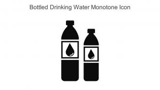 Bottled Drinking Water Monotone Icon In Powerpoint Pptx Png And Editable Eps Format