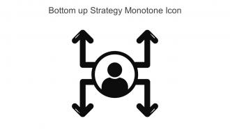 Bottom Up Strategy Monotone Icon Icon In Powerpoint Pptx Png And Editable Eps Format