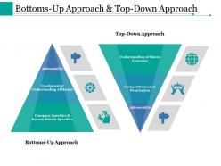 Bottoms up approach and top down approach ppt styles examples