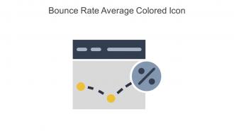 Bounce Rate Average Colored Icon In Powerpoint Pptx Png And Editable Eps Format