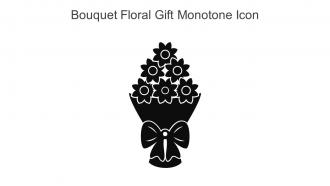Bouquet Floral Gift Monotone Icon In Powerpoint Pptx Png And Editable Eps Format