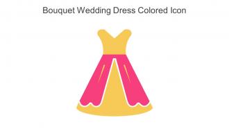 Bouquet Wedding Dress Colored Icon In Powerpoint Pptx Png And Editable Eps Format