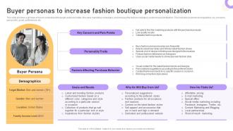 Boutique Business Plan Buyer Personas To Increase Fashion Boutique Personalization BP SS