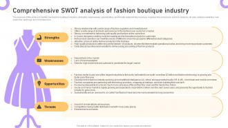 Boutique Business Plan Comprehensive SWOT Analysis Of Fashion Boutique Industry BP SS