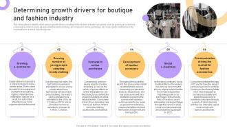 Boutique Business Plan Determining Growth Drivers For Boutique And Fashion Industry BP SS