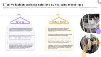 Boutique Business Plan Effective Fashion Business Solutions By Analyzing Market Gap BP SS