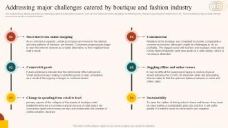 Boutique Industry Addressing Major Challenges Catered By Boutique And Fashion Industry BP SS