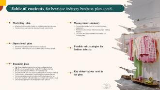 Boutique Industry Business Plan Powerpoint Presentation Slides Adaptable Interactive