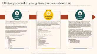 Boutique Industry Effective Go To Market Strategy To Increase Sales And Revenue BP SS