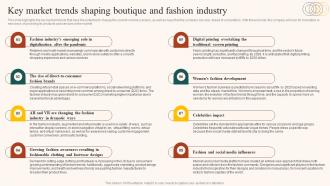 Boutique Industry Key Market Trends Shaping Boutique And Fashion Industry BP SS