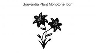 Bouvardia Plant Monotone Icon In Powerpoint Pptx Png And Editable Eps Format