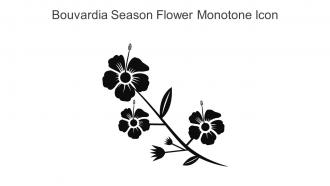 Bouvardia Season Flower Monotone Icon In Powerpoint Pptx Png And Editable Eps Format