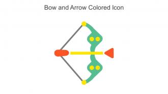 Bow And Arrow Colored Icon In Powerpoint Pptx Png And Editable Eps Format