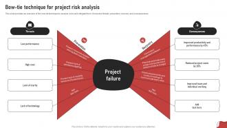 Bow Tie Technique For Project Risk Analysis Process For Project Risk Management