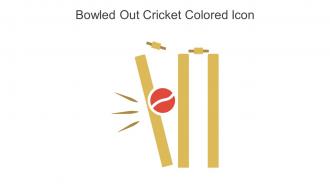 Bowled Out Cricket Colored Icon In Powerpoint Pptx Png And Editable Eps Format