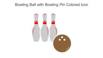 Bowling Ball With Bowling Pin Colored Icon In Powerpoint Pptx Png And Editable Eps Format