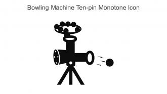 Bowling Machine Ten Pin Monotone Icon In Powerpoint Pptx Png And Editable Eps Format