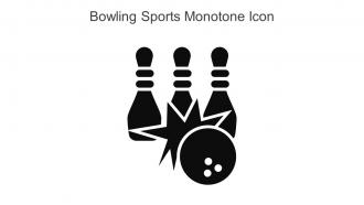 Bowling Sports Monotone Icon In Powerpoint Pptx Png And Editable Eps Format