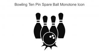 Bowling Ten Pin Spare Ball Monotone Icon In Powerpoint Pptx Png And Editable Eps Format