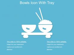 Bowls icon with tray