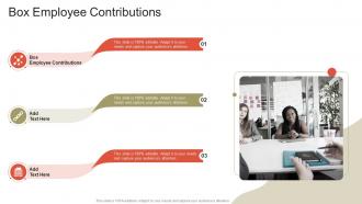 Box Employee Contributions In Powerpoint And Google Slides Cpb