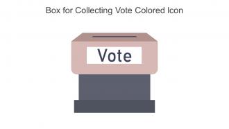 Box For Collecting Vote Colored Icon In Powerpoint Pptx Png And Editable Eps Format