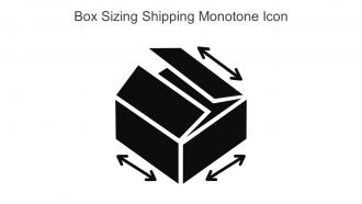 Box Sizing Shipping Monotone Icon In Powerpoint Pptx Png And Editable Eps Format