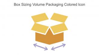 Box Sizing Volume Packaging Colored Icon In Powerpoint Pptx Png And Editable Eps Format