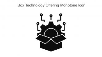 Box Technology Offering Monotone Icon In Powerpoint Pptx Png And Editable Eps Format
