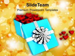 Box with red hearts love powerpoint templates ppt themes and graphics 0213