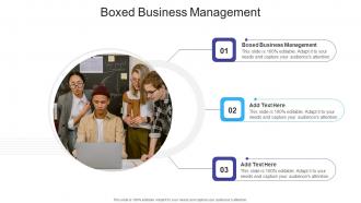 Boxed Business Management In Powerpoint And Google Slides Cpb