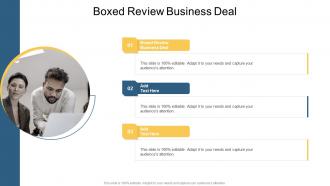 Boxed Review Business Deal In Powerpoint And Google Slides Cpb