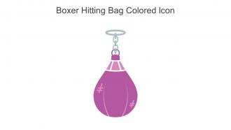Boxer Hitting Bag Colored Icon In Powerpoint Pptx Png And Editable Eps Format