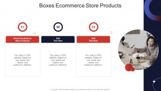 Boxes Ecommerce Store Products In Powerpoint And Google Slides Cpb