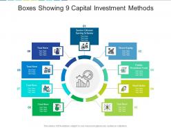 Boxes Showing 9 Capital Investment Methods