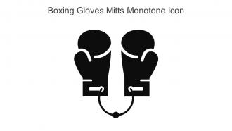 Boxing Gloves Mitts Monotone Icon In Powerpoint Pptx Png And Editable Eps Format