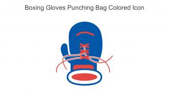 Boxing Gloves Punching Bag Colored Icon In Powerpoint Pptx Png And Editable Eps Format