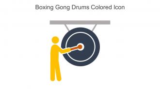 Boxing Gong Drums Colored Icon In Powerpoint Pptx Png And Editable Eps Format