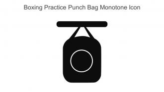 Boxing Practice Punch Bag Monotone Icon In Powerpoint Pptx Png And Editable Eps Format