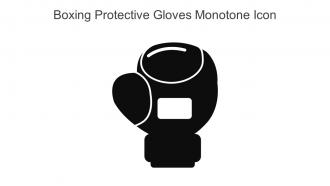 Boxing Protective Gloves Monotone Icon In Powerpoint Pptx Png And Editable Eps Format