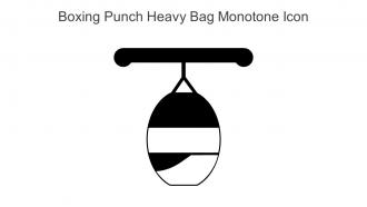 Boxing Punch Heavy Bag Monotone Icon In Powerpoint Pptx Png And Editable Eps Format
