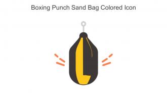 Boxing Punch Sand Bag Colored Icon In Powerpoint Pptx Png And Editable Eps Format