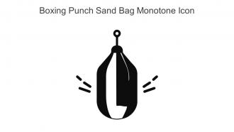 Boxing Punch Sand Bag Monotone Icon In Powerpoint Pptx Png And Editable Eps Format